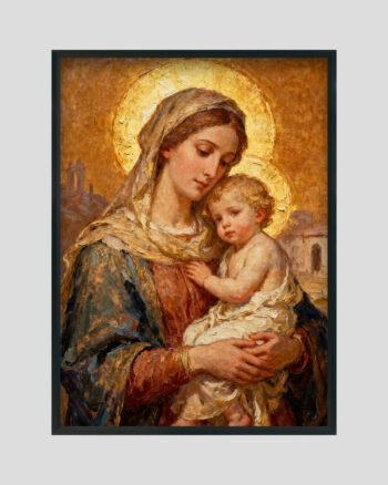 Mary And Baby by athma art studio