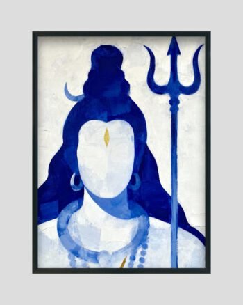 Divine Presence – Modern Abstract Shiva Artwork