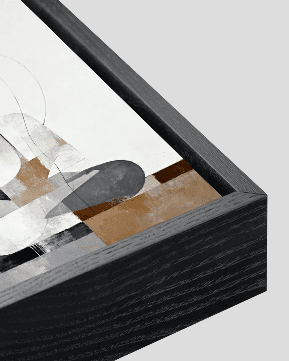 Tranquil Buddha modern abstract minimalist spiritual wall art featuring a serene meditative figure in soft neutral tones.