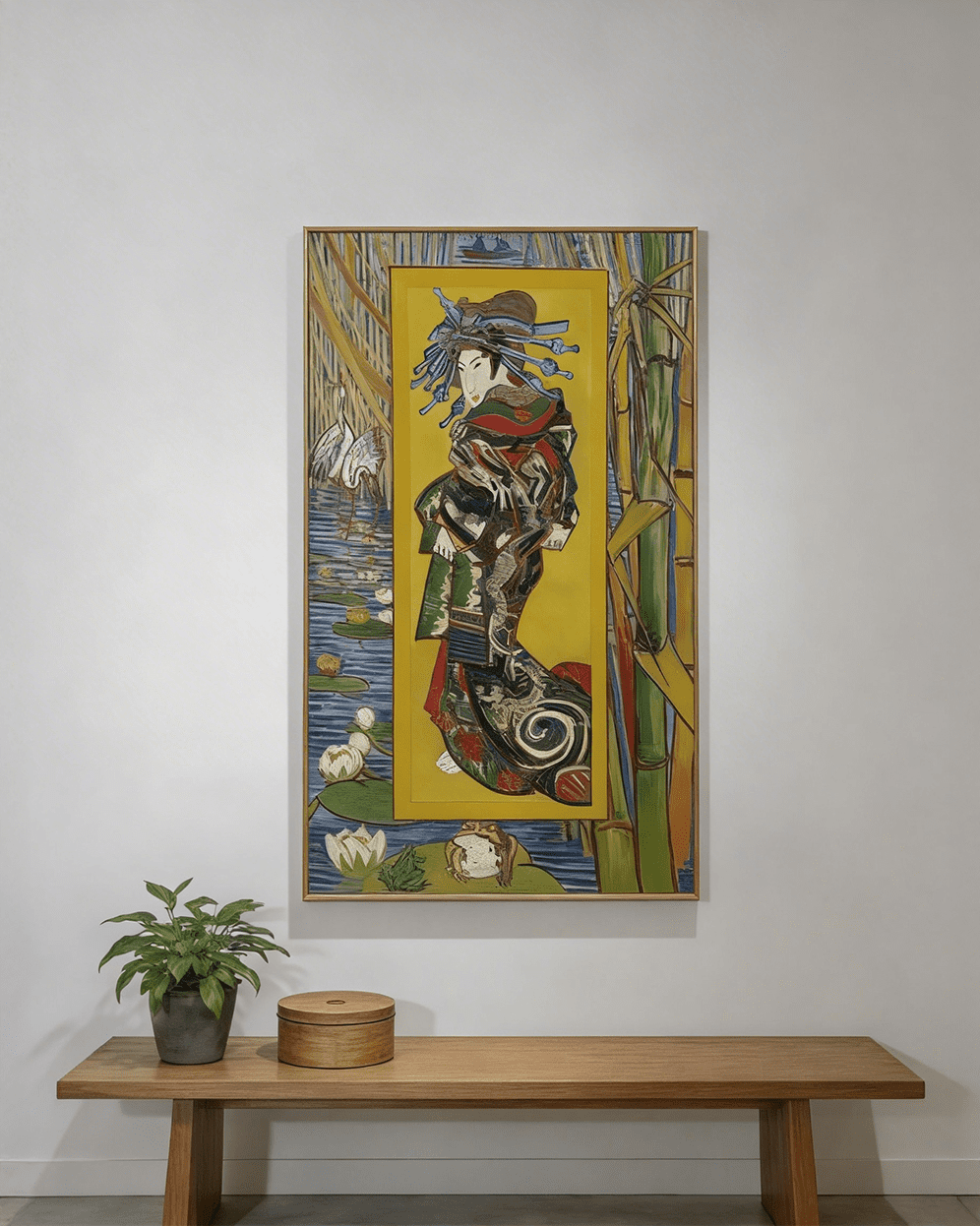 Courtesan wall art inspired by Vincent van Gogh