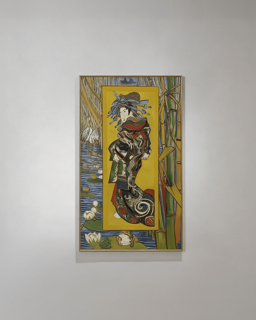 Courtesan wall art inspired by Vincent van Gogh