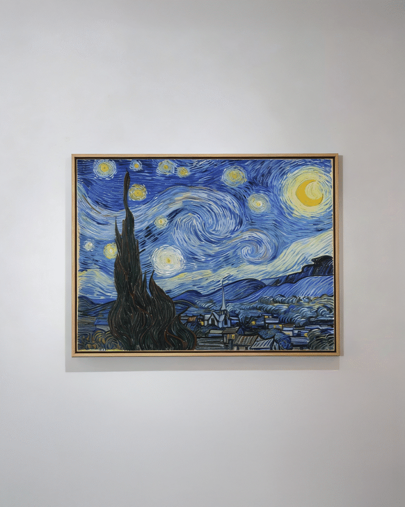 Starry Night wall hanging art inspired by Vincent van Gogh