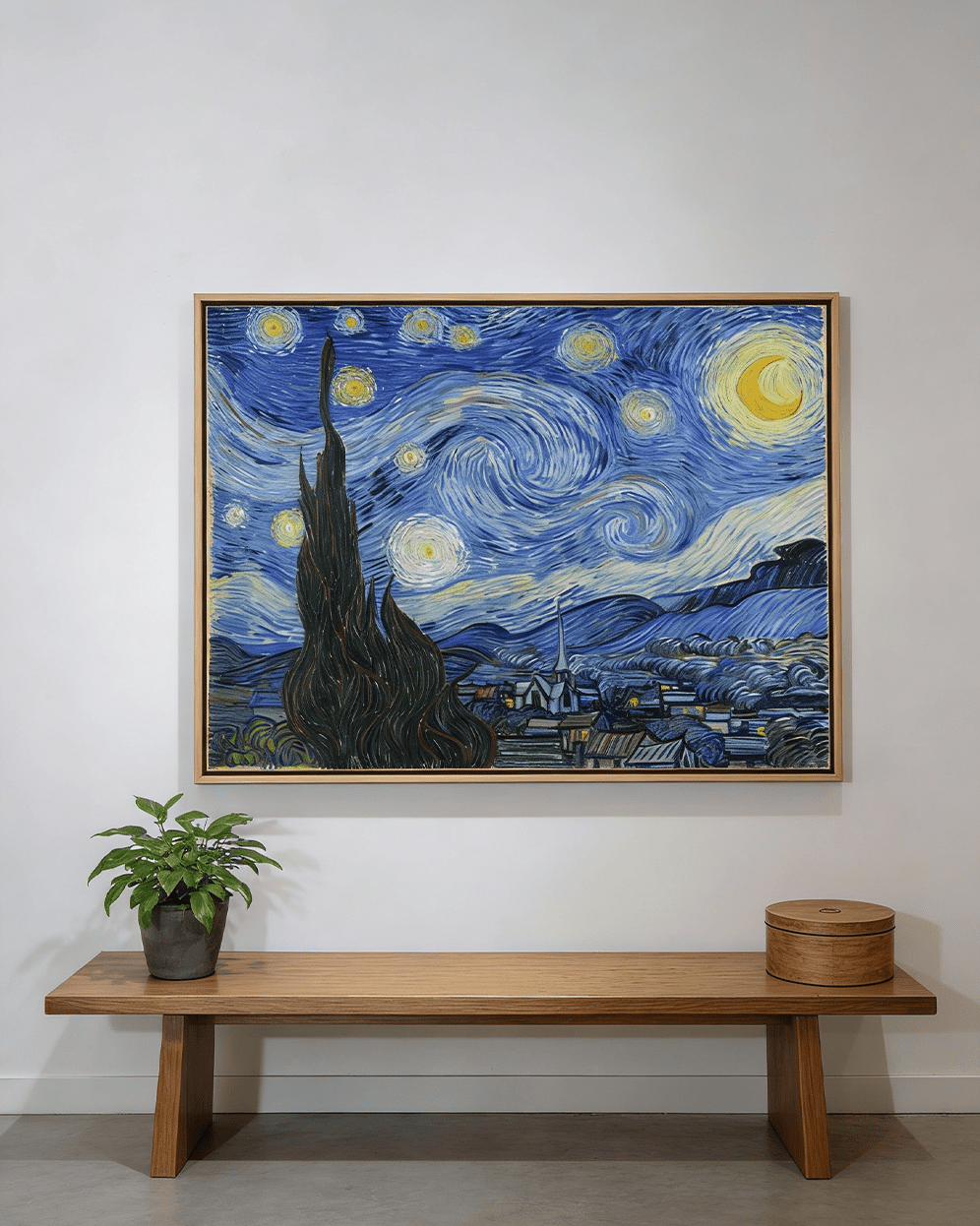 Starry Night wall hanging art inspired by Vincent van Gogh