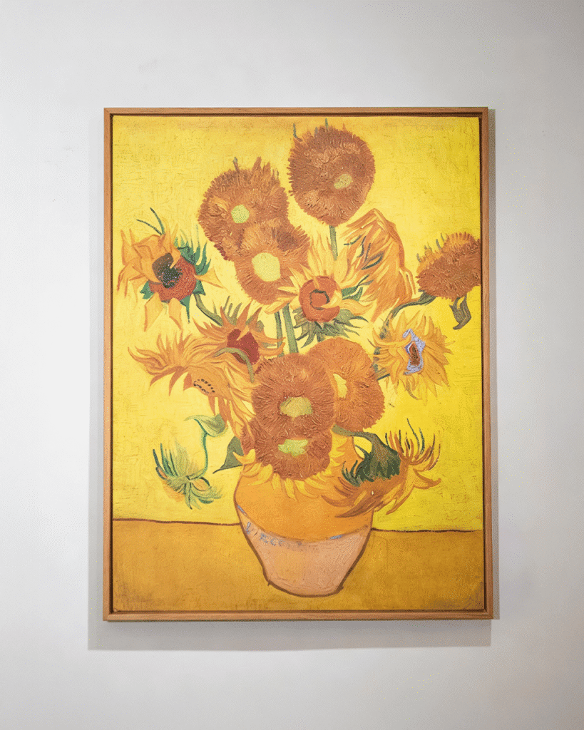 Sunflowers wall hanging art inspired by Vincent van Gogh