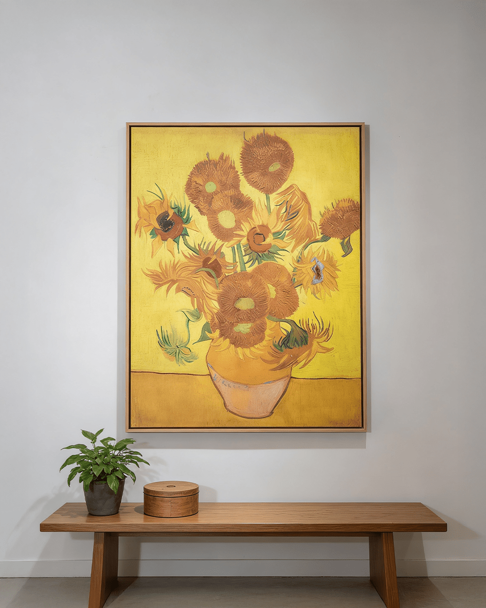 Sunflowers wall hanging art inspired by Vincent van Gogh
