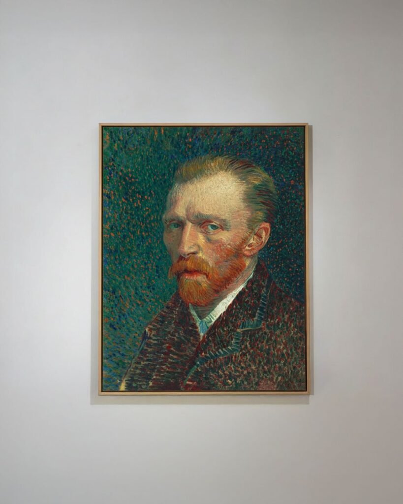 Self portrait wall art inspired by Vincent van Gogh