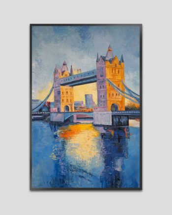 Golden Reflections – Tower Bridge London Painting